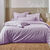 Linge de lit uni - coton bio** (violine)