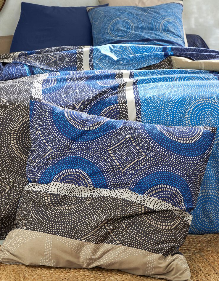 Linge de lit Youssou coton (bleu)