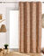 Rideau jacquard imprim&eacute; lignes (terracotta)