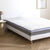 Topdekmatras in schuim van hoge kwaliteit, latexeffect (wit)