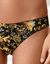 Katoenen slip met grafische print - set van 4 (zwart / honing)