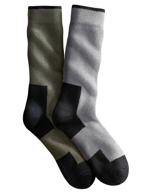 Mi-chaussettes de sécurité - lot de 2 paires (kaki / gris clair)