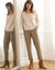 7/8-broek, velours (taupe)