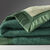 Couverture bicolore pure laine 600 g/m² (vert)