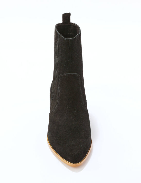 Westernboots, leer (zwart)