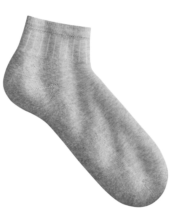 Chaussettes Quarter sport - lot de 5 paires (gris chiné)
