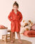 Peignoir de bain enfant personnalisable renard à capuche, éponge coton - 340 g/m²  (safran)