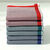 Geruite zakdoeken per set van 6 of 12 (blauw + rood + groen)