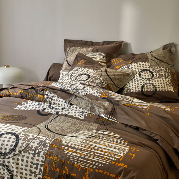 Linge de lit Diane - coton (chocolat)