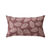 Housse de coussin imprimé petites feuilles - lot de 2 (wijnrood)