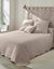 Tête de lit unie coton style boutis Cassandre (beige)