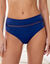 Paia microvezel en plumetis tule slip met hoge taille - set van 2 (blauw)