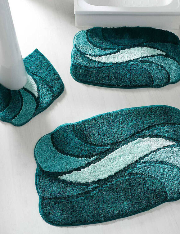 Tapis de bain pétales (lagon)
