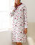 Chemise de nuit imprim&eacute; "coeurs" (cerise)