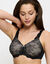 Soutien-gorge forme minimiseur dentelle bicolore « Contouring Sensation » - avec armatures (noir)