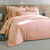 Linge de lit uni - percale de coton 72 fils/cm&sup2; (rose poudr&eacute;)