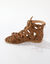 Romeinse sandalen met luipaardmotief (veelkleurig)