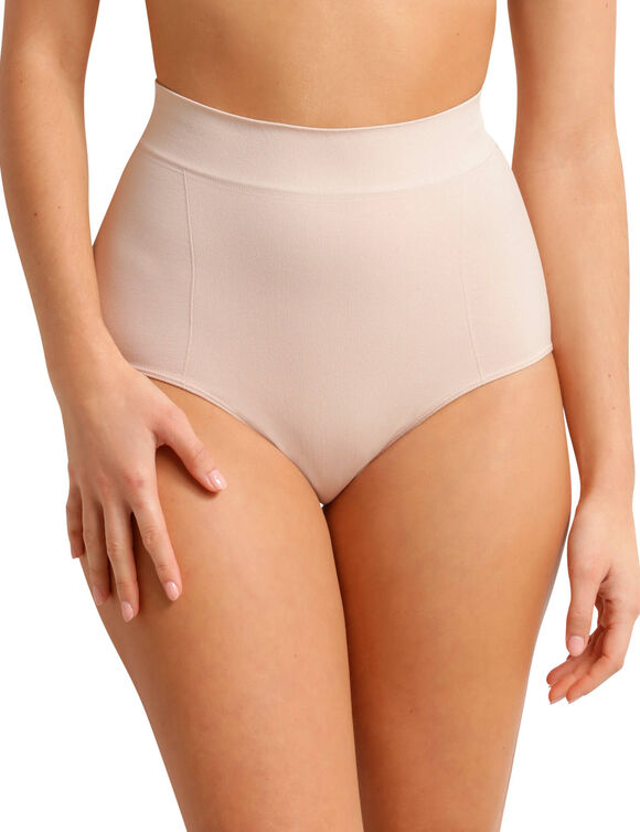 Culotte affinante sans coutures taille tr&egrave;s haute  (peau)