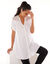 Effen tuniek met Tunesische hals en knopen (wit)