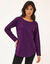 T-shirt met lange mouwen (paars)