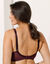 Soutien-gorge minimiseur en dentelle florale - sans armatures (aubergine)