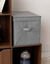 Bo&icirc;te de rangement pliable grise grand format (gris)