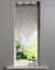 Vitrage voile double uni forme pointe finition pattes (gris / blanc)