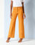 Gekleurde broek met ruim model en 5 zakken (saffraangeel)