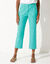 Pantacourt droit stretch (vert menthe)