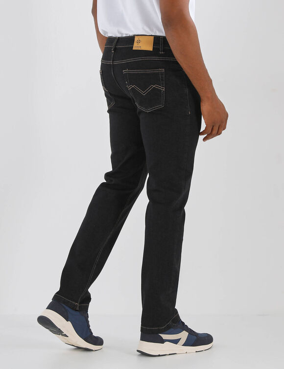 Jean coupe 5 poches extensible coton - entrej. 82 cm (black)