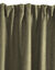 Verduisterend en isolerend gordijn met fronsgalon (kaki)