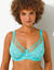 Soutien-gorge forme minimiseur avec armatures en tulle et dentelle - lot de 2 (vert + menthe)