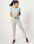 T-shirt, wijd volume (watergroen)