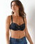 Soutien-gorge dentelle bicolore Céline -  avec armatures (noir)
