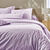 Linge de lit uni - coton bio** (violine)