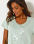 Chemise de nuit longue Oiseaux (tilleul)