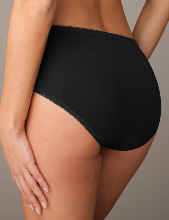 Culotte maxi dentelle - lot de 3 (noir)