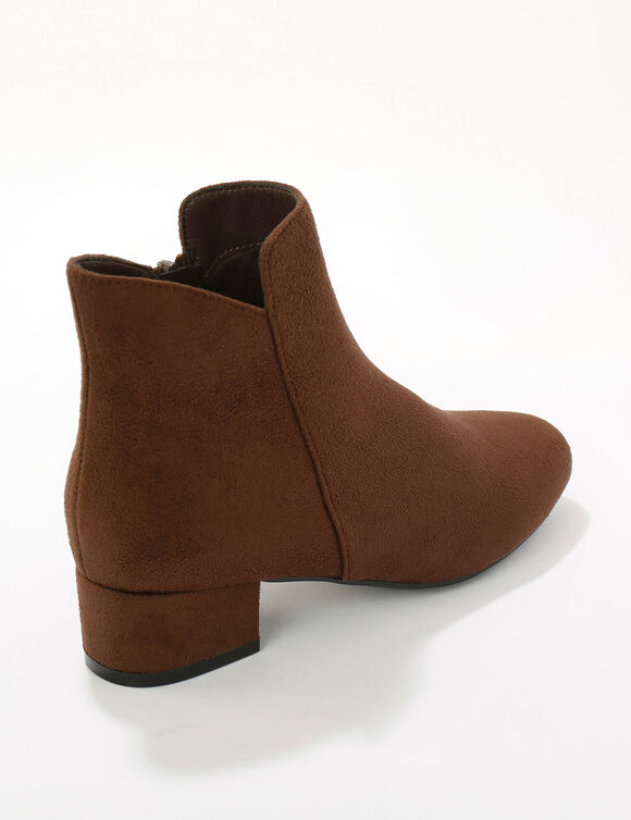 Boots in microvezel (chocolade)