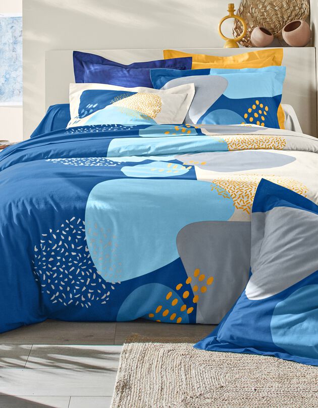 Linge de lit Oscar - coton (bleu)