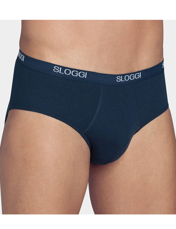 Slip ferm&eacute; forme midi (marine)