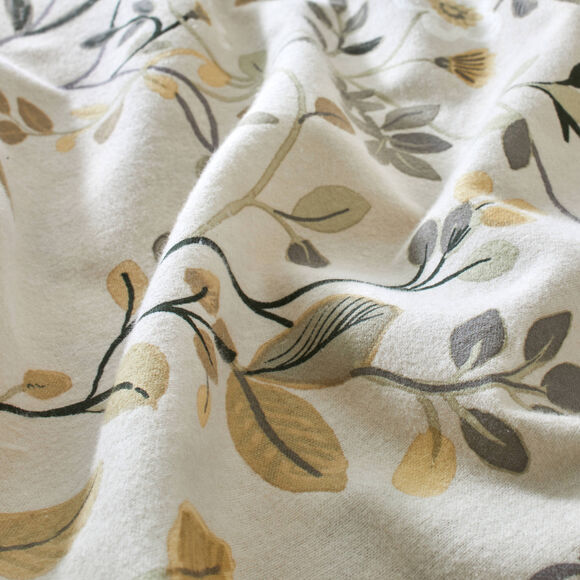 Linge de lit M&eacute;lodie imprim&eacute; - flanelle 150 gr/cm&sup2; (beige)