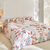 Linge de lit Danae imprim&eacute; - coton 57 fils/cm&sup2; (terracotta)