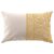 Coussin rectangulaire imprimé mandala (jaune)