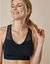 Soutien-gorge brassière coton dos dentelle - lot de 2 (terracotta + noir)