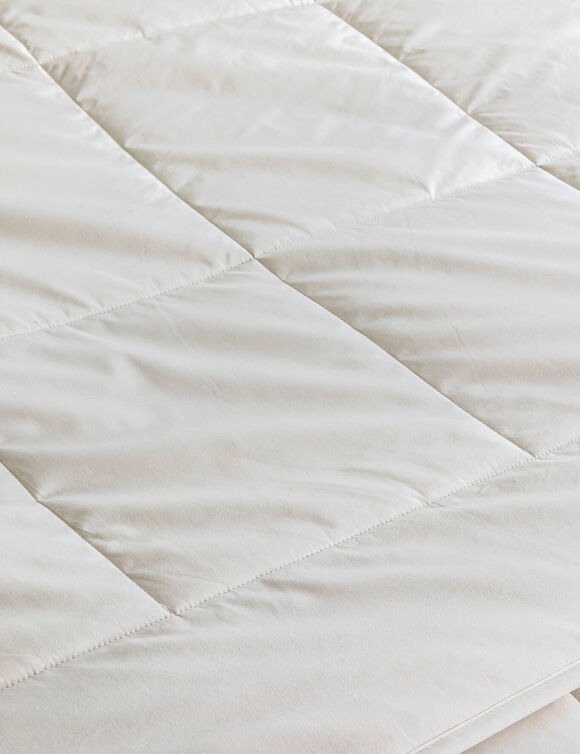 Couette pure laine vierge Woolmark® 600g/m² (blanc)