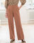 Ruime, soepele broek (karamel)