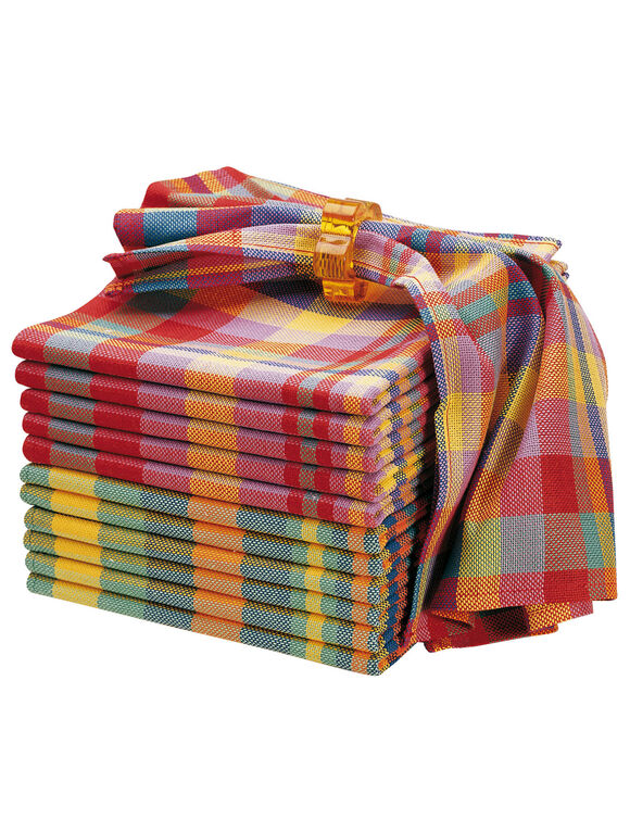 Serviette de table carreaux Madras - Lots (madras)