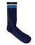 Chaussettes c&ocirc;tel&eacute;es - lot de 3 paires (bleu)