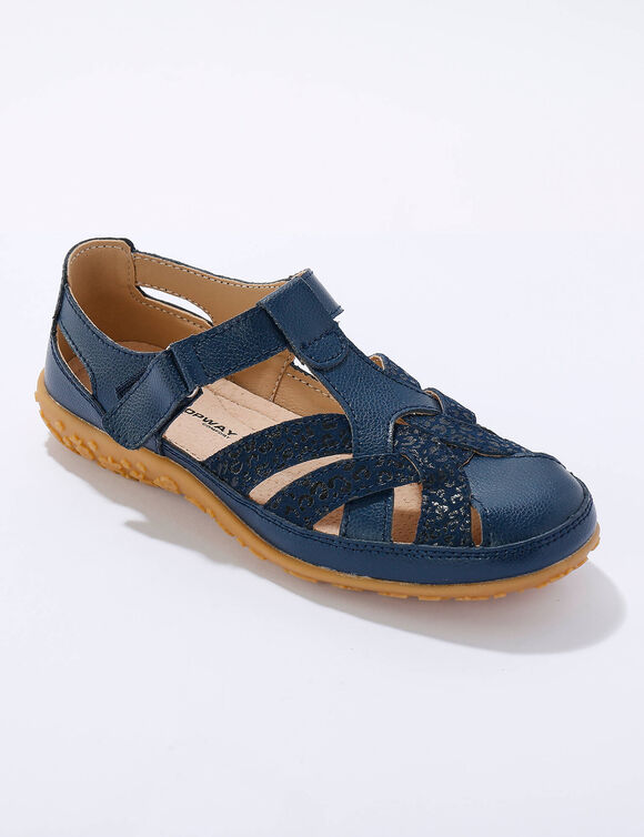  Chaussures en cuir souple (marine)
