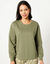Sweat molleton, volume large (kaki)